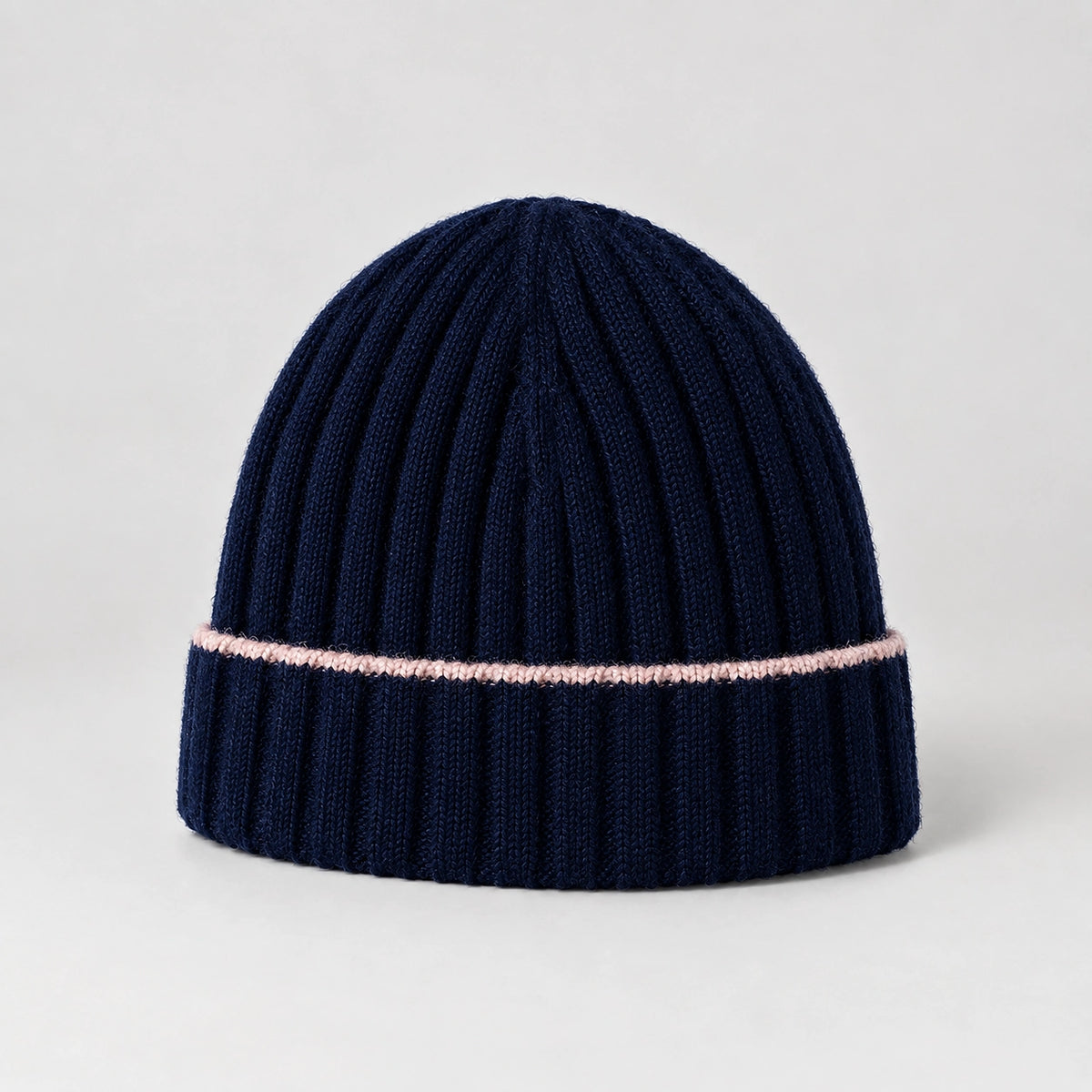 Dalton Wool Beanie — Navy Blue (headwear solo front)