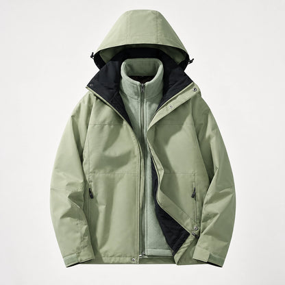 Draven Fleece Lined Jacket — Olive (apparel solo)