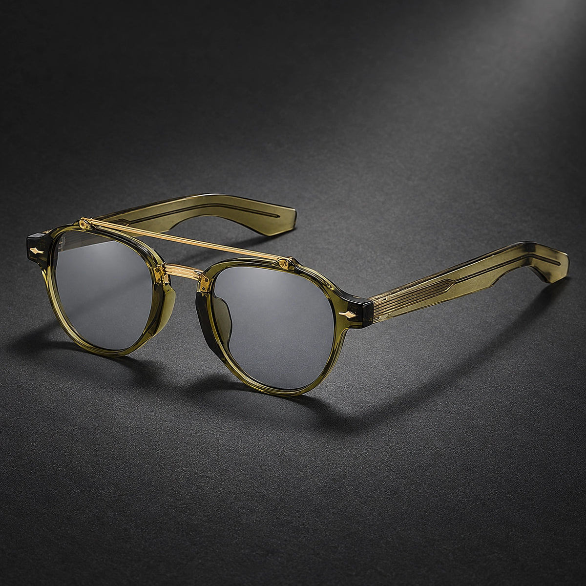 Dauro Phobyx Sunglasses — Olive-green/grey (sunglasses hero)