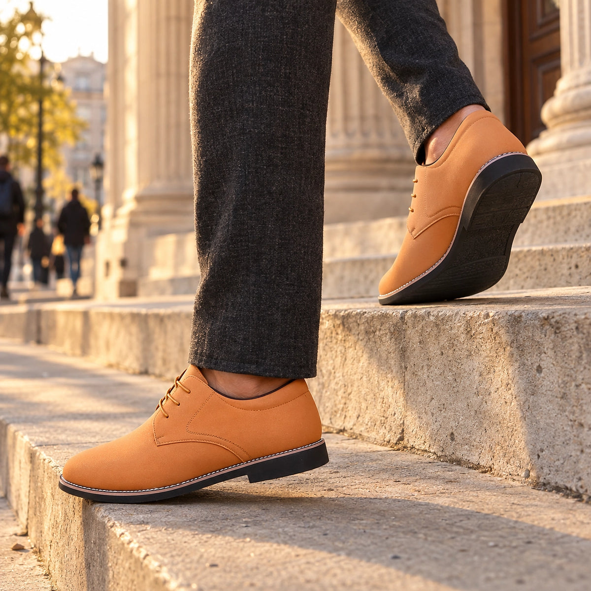 Halkirk Leather Derby Oxfords — Orange (footwear environment 3)