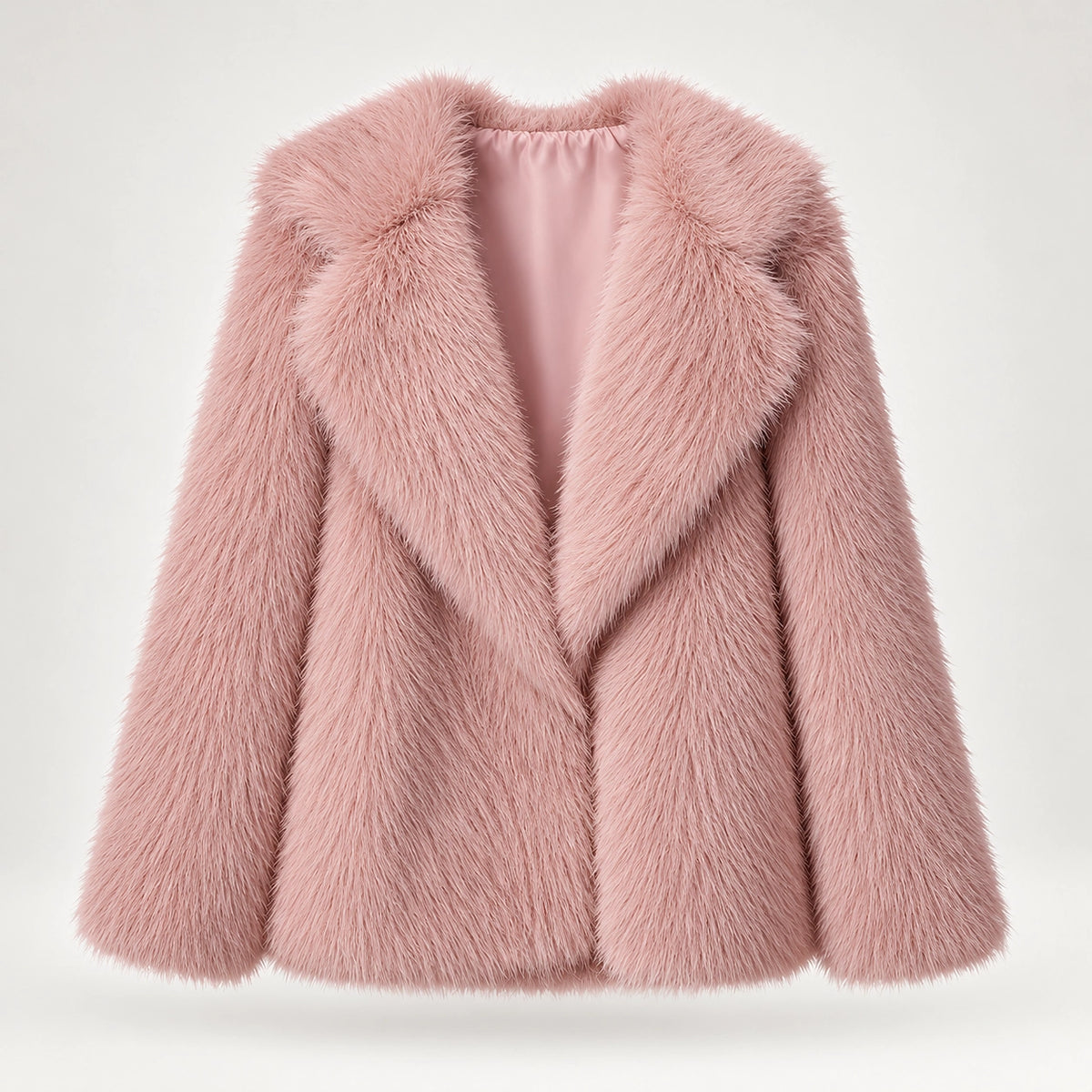 Neravessa Lapel Coat — Pink (apparel solo)