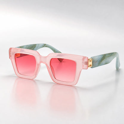 Darven Maleo Sunglasses — Pink & Green Marble (sunglasses hero)