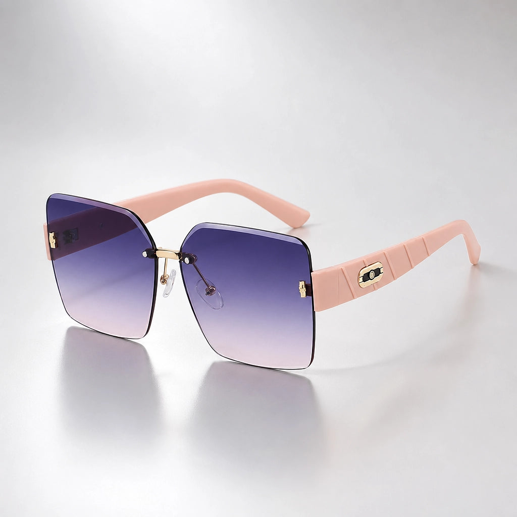 Delray Cannes Sunglasses — Pink & Purple Gradient (sunglasses hero)