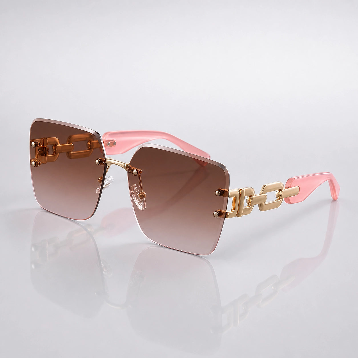 Delara Riviera Sunglasses — Pink Tea Pink (sunglasses hero)