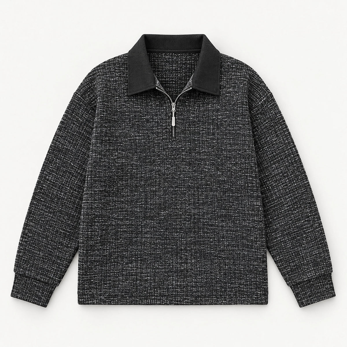 Darsenne Knit Sweater — Polar Black (apparel solo)