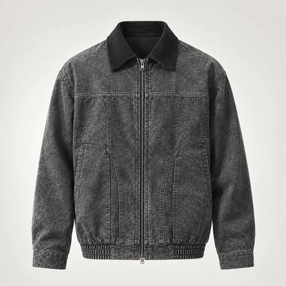 Drexel Cotton Washed Jacket — Rock Gray (apparel solo)