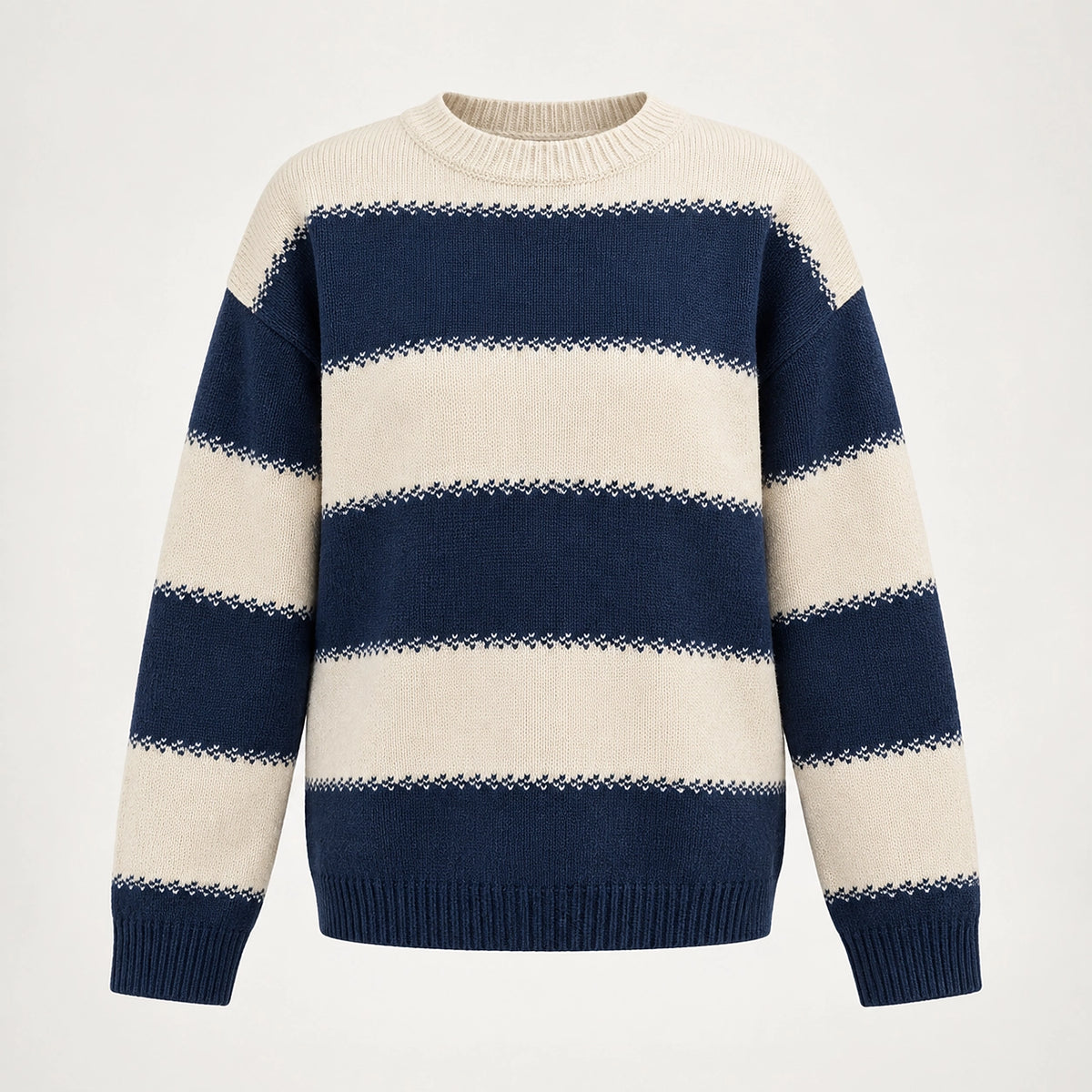 Dalroy Striped Knit Sweater — Royal Blue (apparel solo)