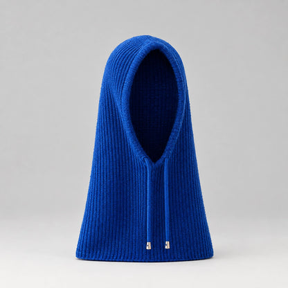 Brynn Wool Blend Balaclava Hood — Royal Blue (headwear solo front)