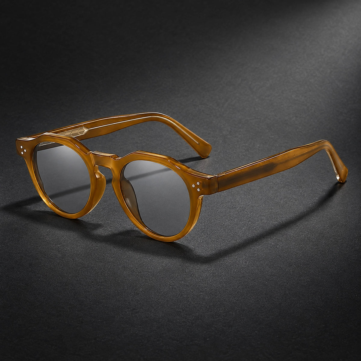 Deloro Capri Sunglasses — Sophora Yellow Frame Gray Slices (sunglasses hero)