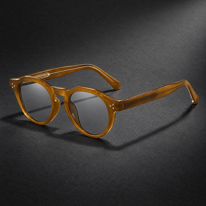 Deloro Capri Sunglasses — Sophora Yellow Frame Gray Slices (sunglasses hero)