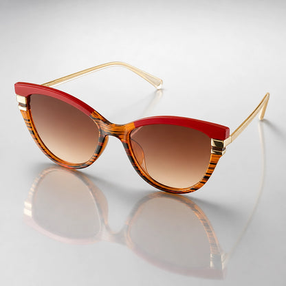 Pelara Cat-Eye Sunglasses — Tan (sunglasses hero)