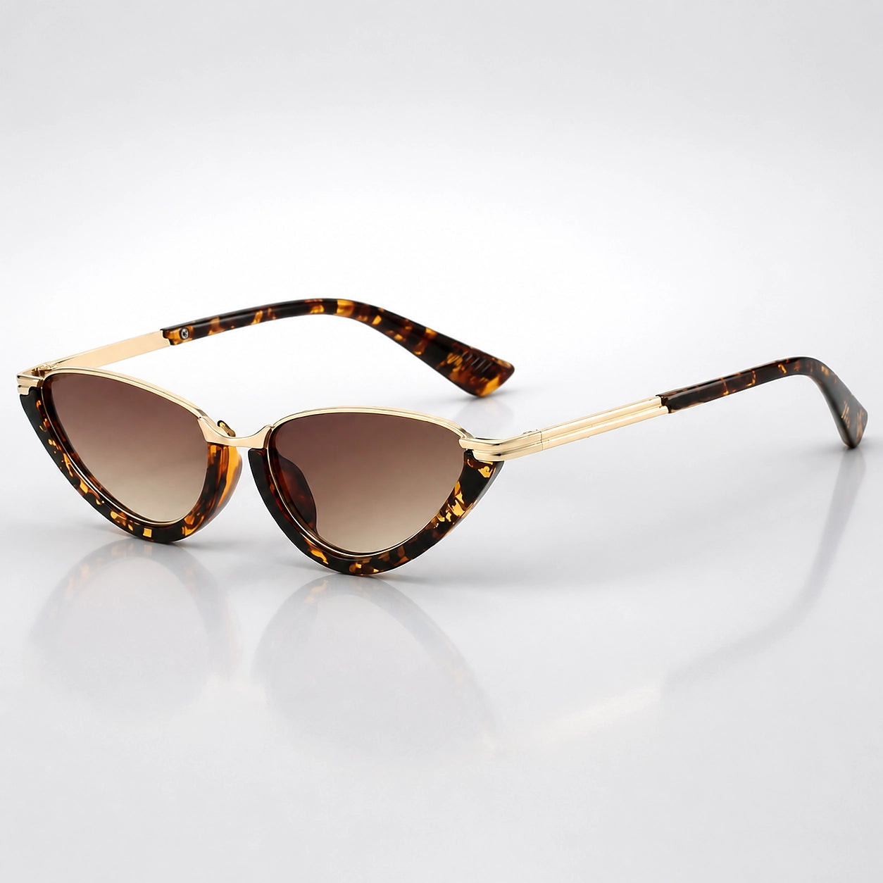Dalvera Cat-Eye Sunglasses — Tortoiseshell Gold (sunglasses hero)