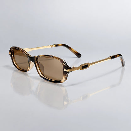 Beloro Rivero Sunglasses — Transparent Orange Frame Gray Film (sunglasses hero)