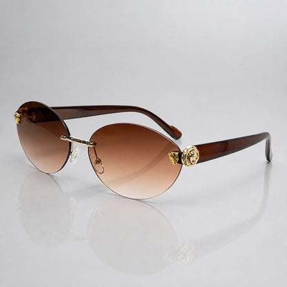 Quorra Medusa Sunglasses — 金框渐茶片 (sunglasses hero)