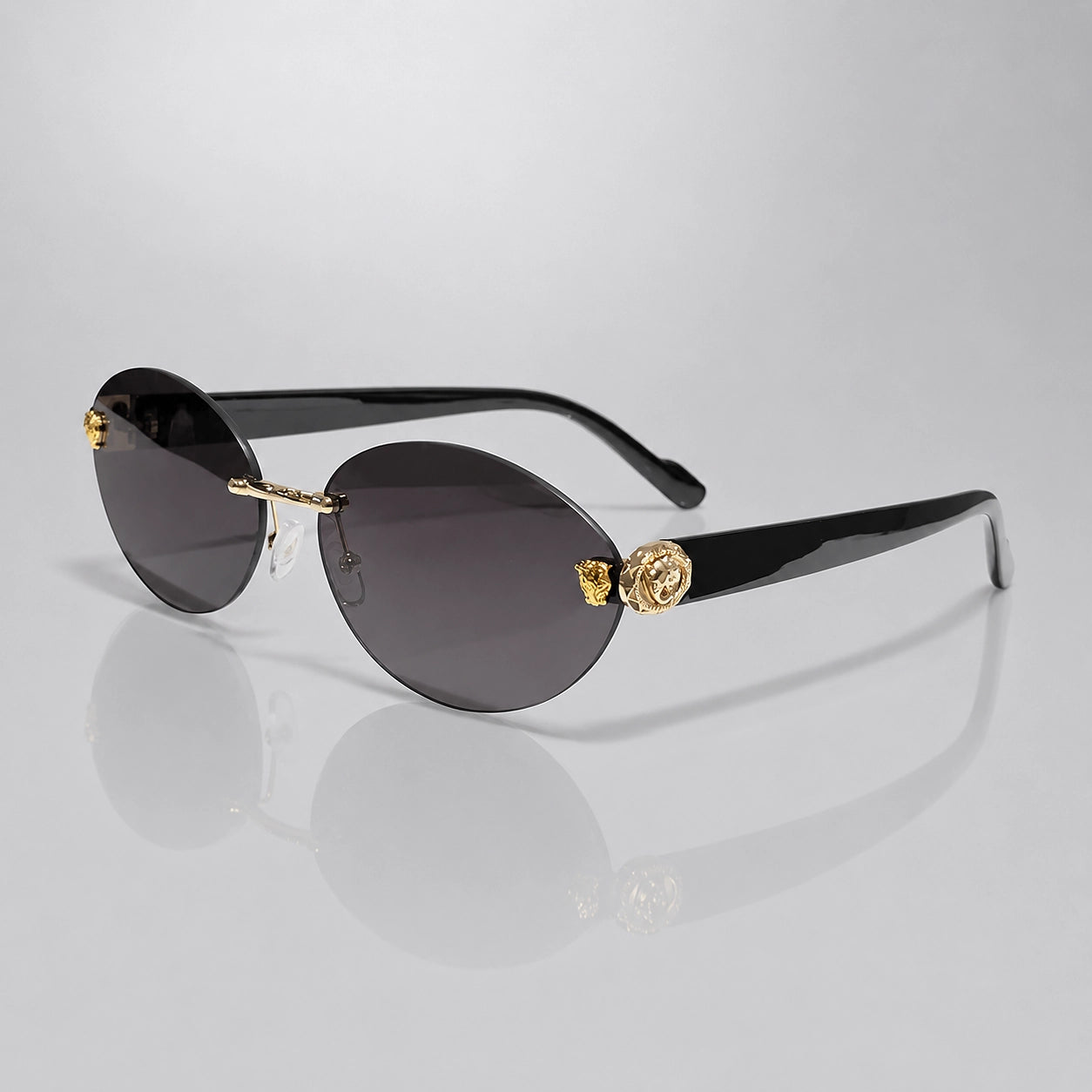 Quorra Medusa Sunglasses — 金框灰片 (sunglasses hero)