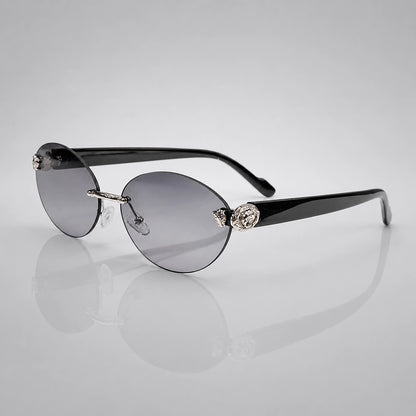 Quorra Medusa Sunglasses — 银框浅灰片 (sunglasses hero)