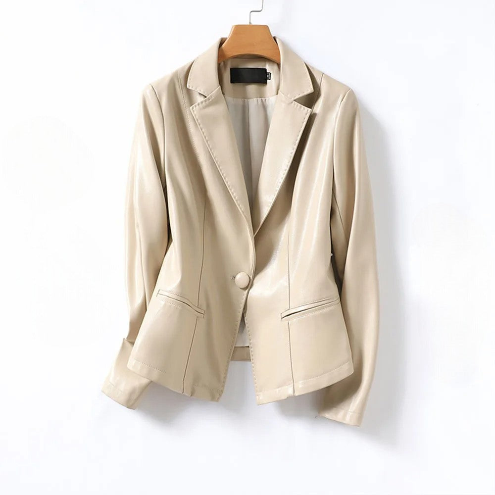 Vera Lambskin Leather Blazer - Jack Hafford