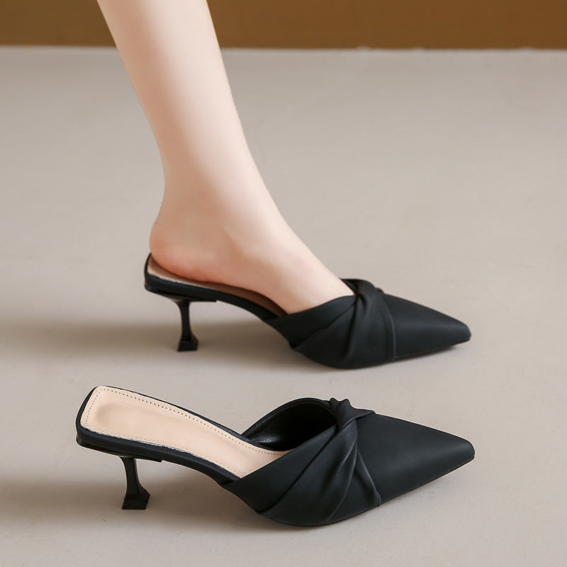 Sabrina Kitten Heel Mule