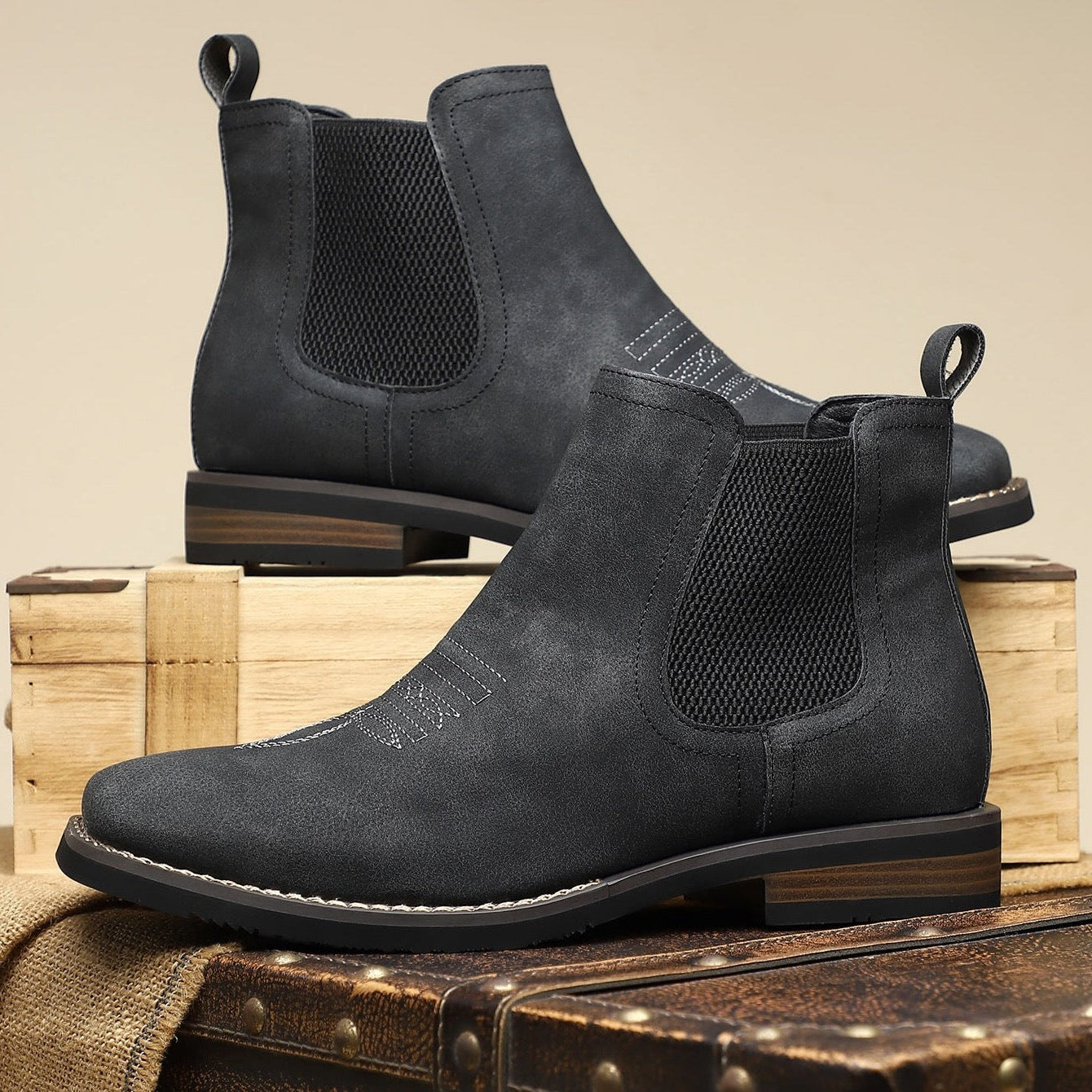 Isaac Leather Chelsea Boots
