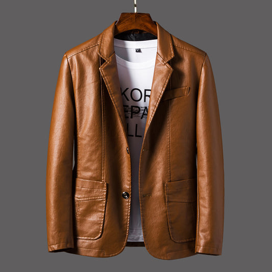 Norris Leather Blazer