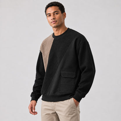Elburn Cotton Ribbed Sweatshirt