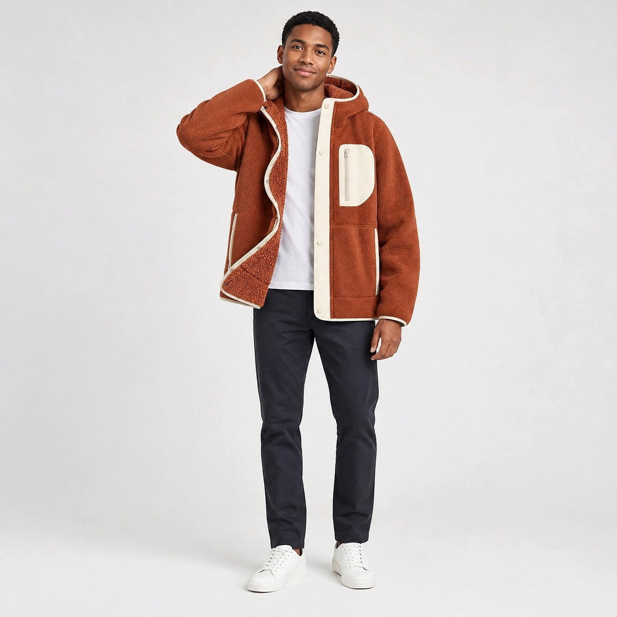 Fleece Hooded Jacket — AI draft - Jack Hafford