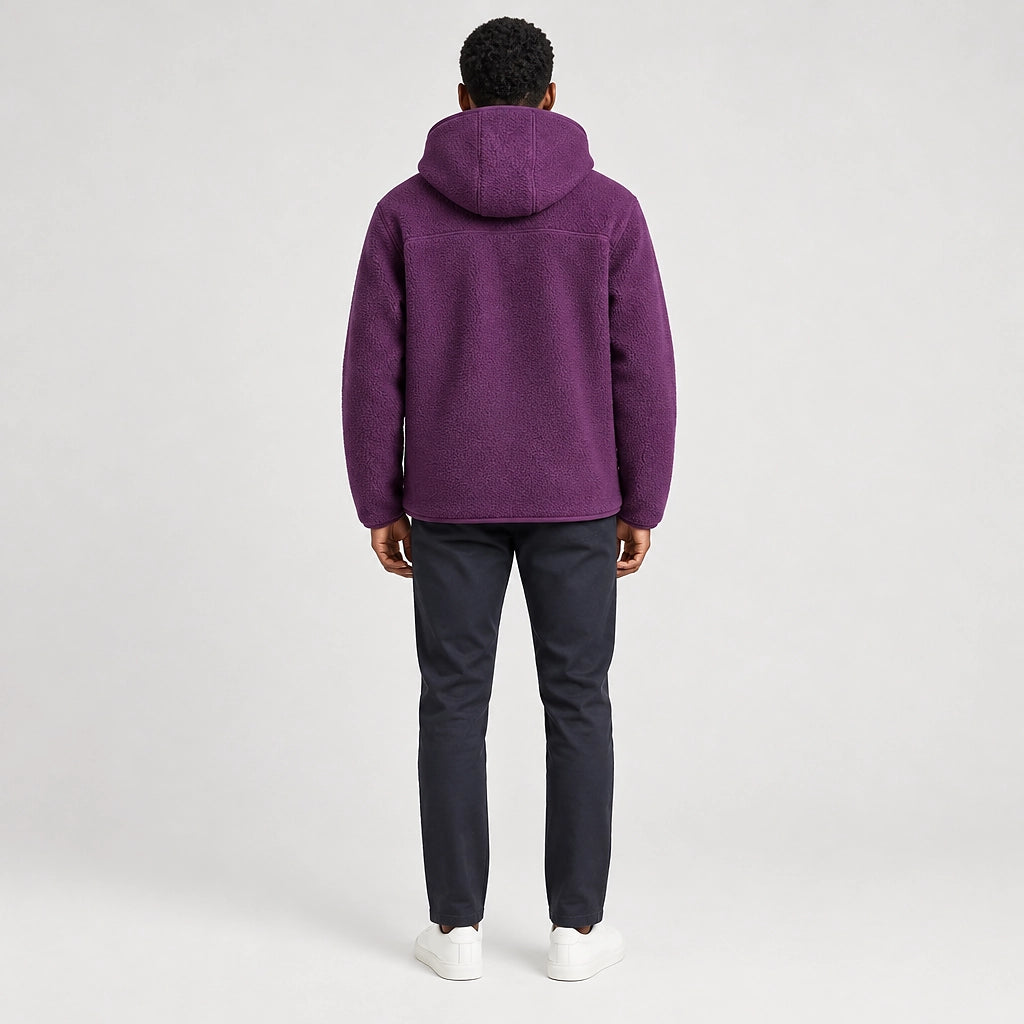 Dovrik Hooded Jacket — Grape Purple (apparel back)