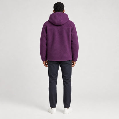 Dovrik Hooded Jacket — Grape Purple (apparel back)