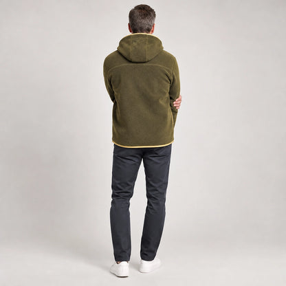 Dovrik Hooded Jacket — Military Green (apparel back)