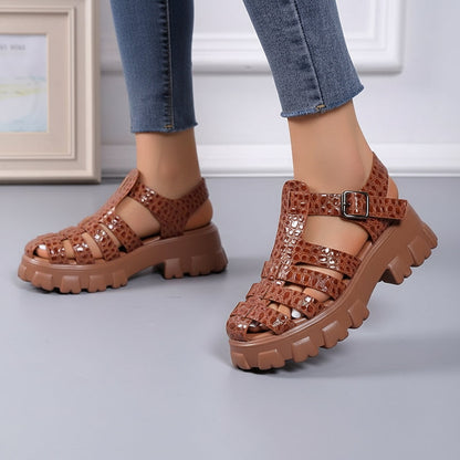 Aria Croc Gladiator Orthopedic Sandals