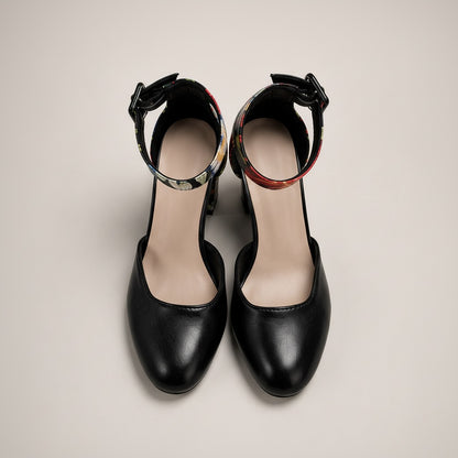 Zinnia Floral Block Heel Pumps