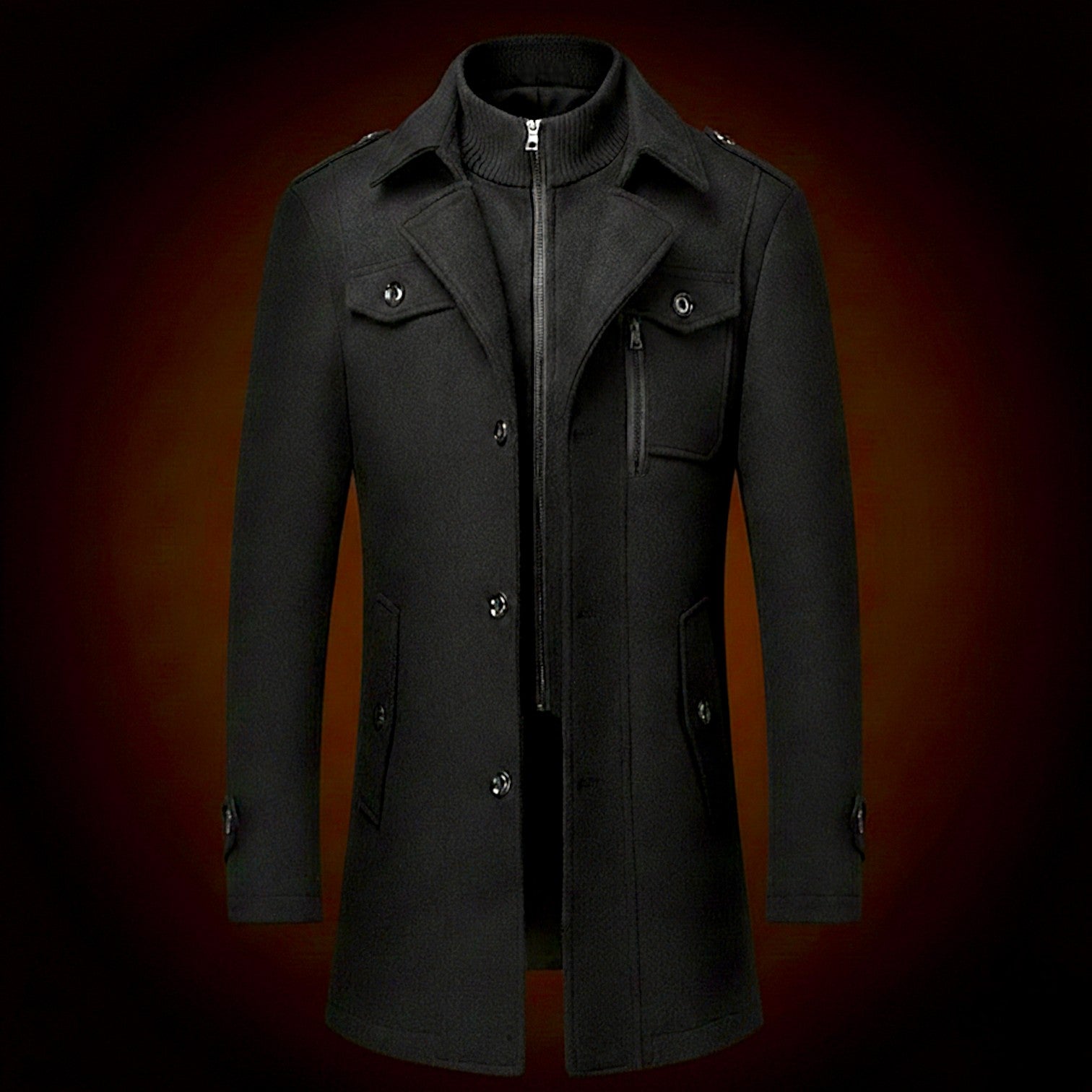 Rothmere Officer Wool Coat