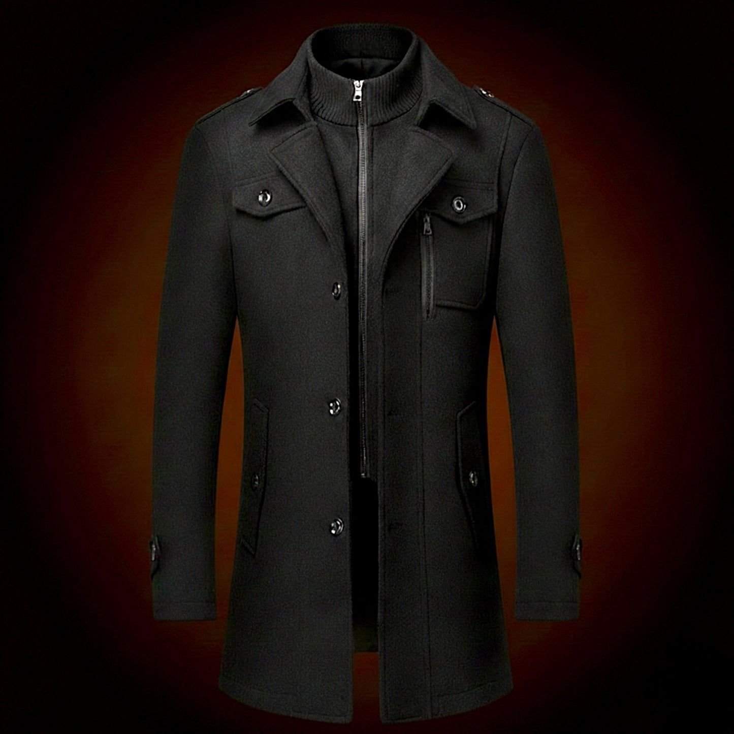 Rothmere Officer Wool Coat - Jack Hafford