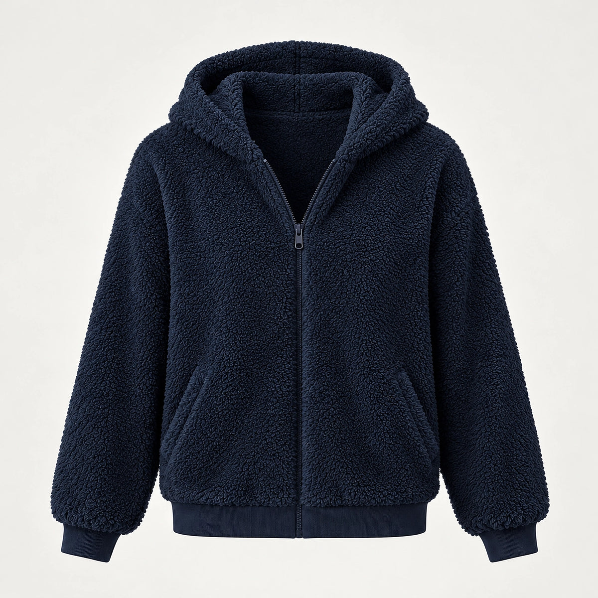 Orvadi Zip Hoodie — Navy Blue (apparel solo)