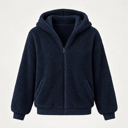 Orvadi Zip Hoodie — Navy Blue (apparel solo)