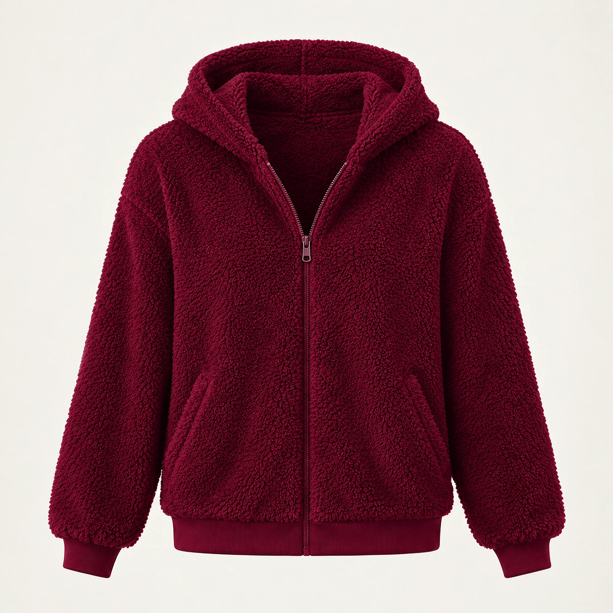 Orvadi Zip Hoodie — Wine Red (apparel solo)