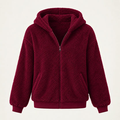 Orvadi Zip Hoodie — Wine Red (apparel solo)